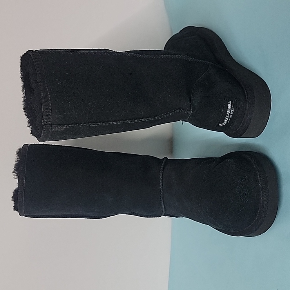 KOOLABURRA BY UGG Classic Genuine Shearling & Faux Tall Boots Size 8